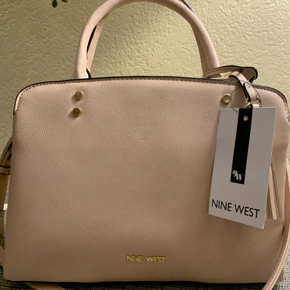 Nine West Light Pink Satchel Crossbody New with Tags